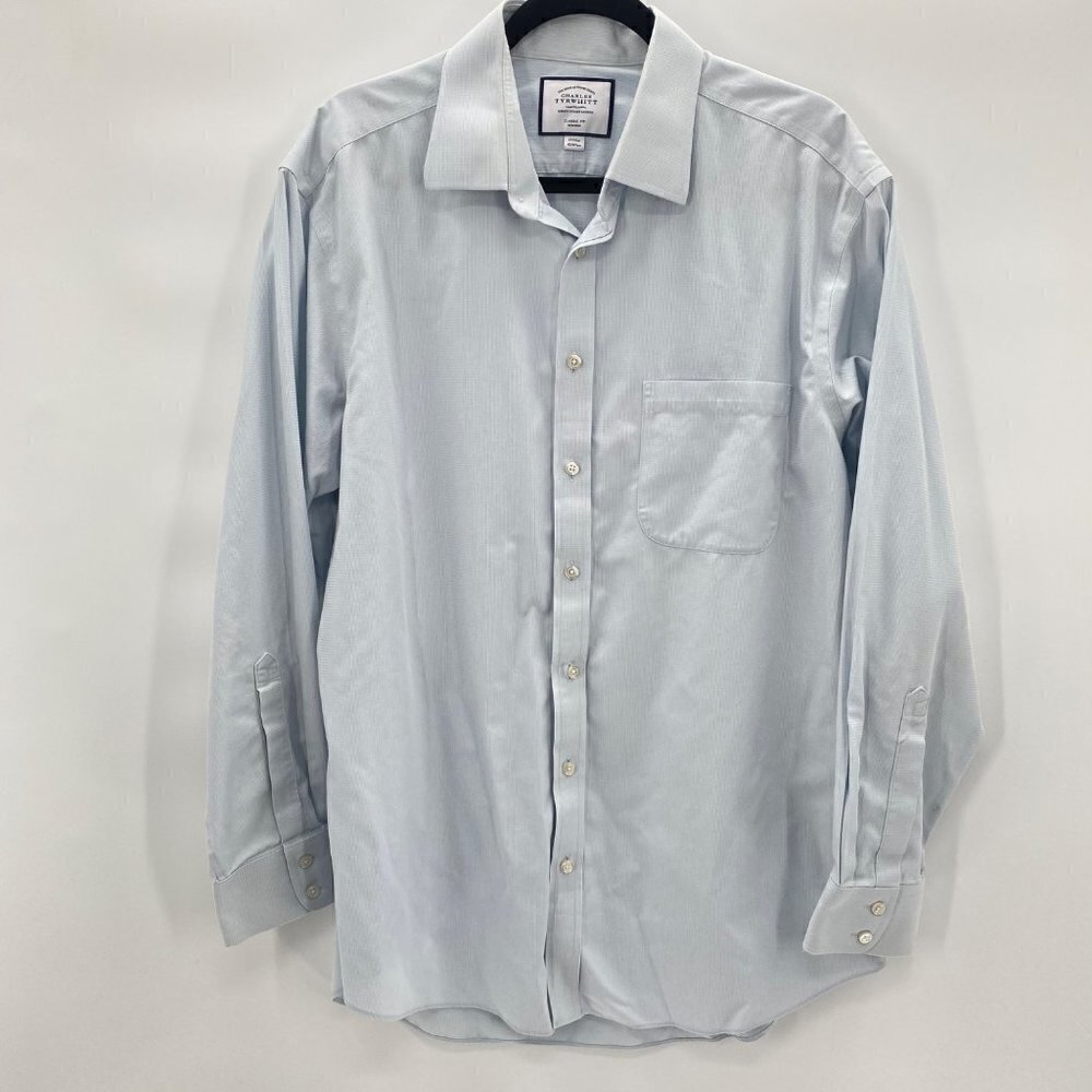 Charles Tyrwhitt Long Sleeve Button Down Shirt Men’s Size 17/35in